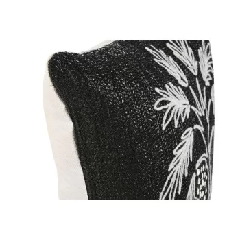 Cushion Home ESPRIT White Black Palm tree 42 x 15 x 42 cm 2