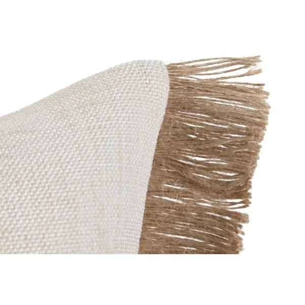 Cushion Home ESPRIT Natural Fringe 50 x 15 x 30 cm