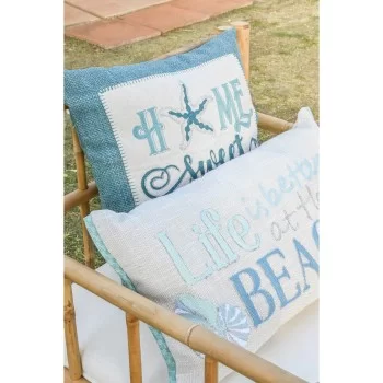 Cushion Home ESPRIT Blue Beige Silver Mediterranean 45 x... 2