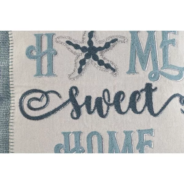 Cushion Home ESPRIT Blue Beige Silver Mediterranean 45 x 15 x 45 cm