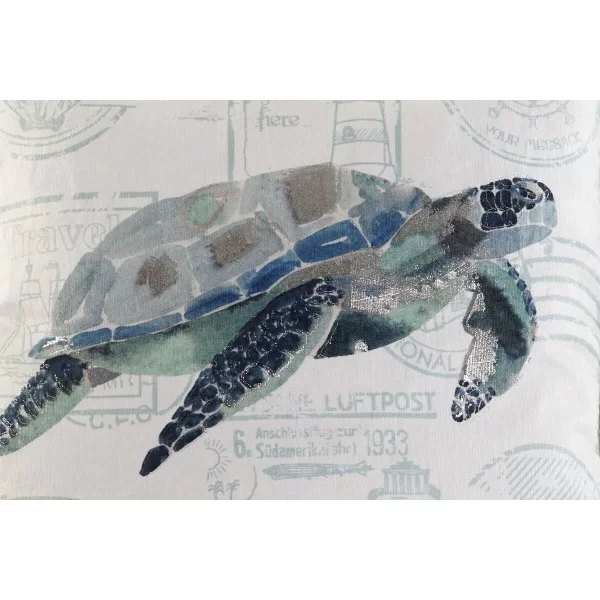 Cushion Home ESPRIT Tortoise Mediterranean 45 x 15 x 45 cm