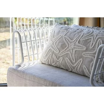 Cushion Home ESPRIT White Beige Mediterranean Starfish 60... 2
