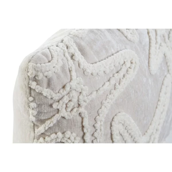 Cushion Home ESPRIT White Beige Mediterranean Starfish 60 x 10 x 35 cm