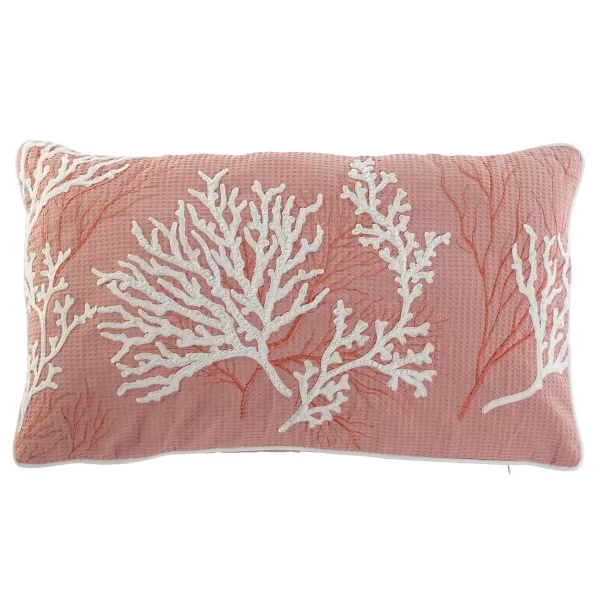 Cushion Home ESPRIT White Coral Mediterranean 60 x 10 x 35 cm