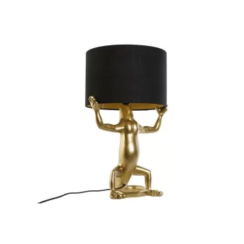 Desk lamp Home ESPRIT Black Golden Resin 50 W 220 V 31 x...