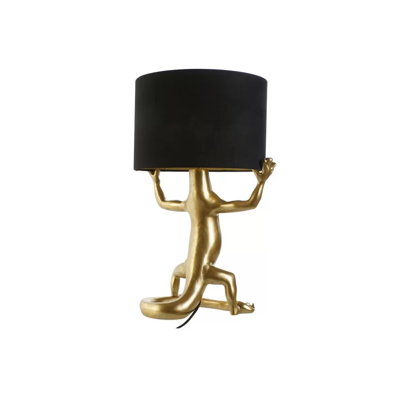 Desk lamp Home ESPRIT Black Golden Resin 50 W...