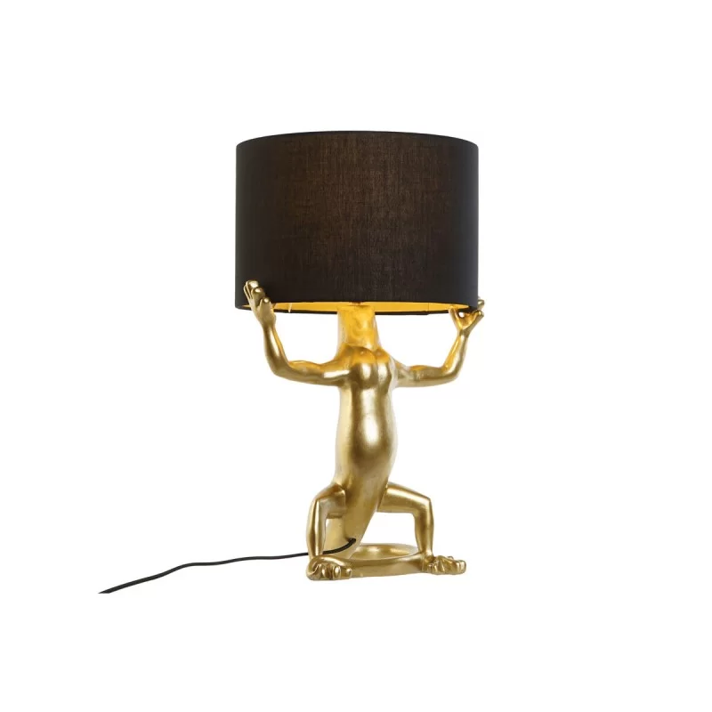 Desk lamp Home ESPRIT Black Golden Resin 50 W...