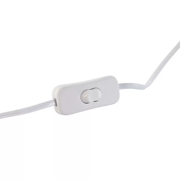 Desk lamp Home ESPRIT White Brown Crystal Rope 220 W 60 V 28 x 28 x 45 cm (2 Units)