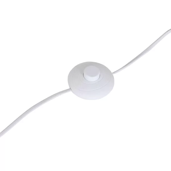 Floor Lamp Home ESPRIT White Metal 50 W 220 V 30 x 30 x 150 cm