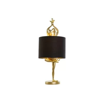Desk lamp Home ESPRIT Black Golden Resin 50 W 220 V 28 x...