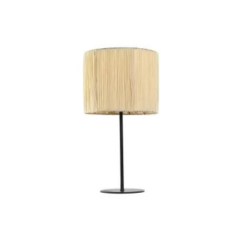 Desk lamp Home ESPRIT Brown Black Raffia Iron 50 W 220 V...