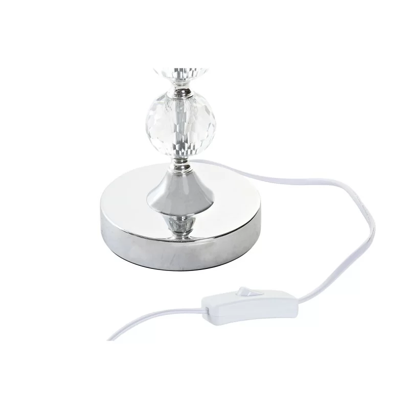 Desk lamp Home ESPRIT White Beige Metal Crystal...