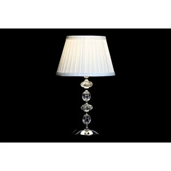 Desk lamp Home ESPRIT White Beige Metal Crystal 25 x 25 x... 2