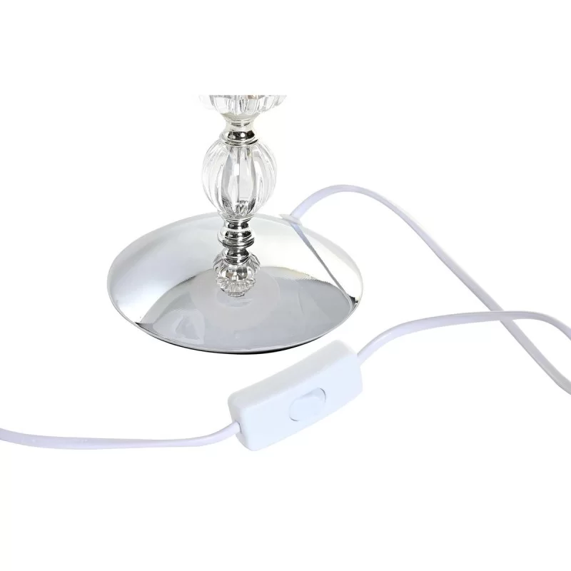 Desk lamp Home ESPRIT White Beige Metal Crystal...