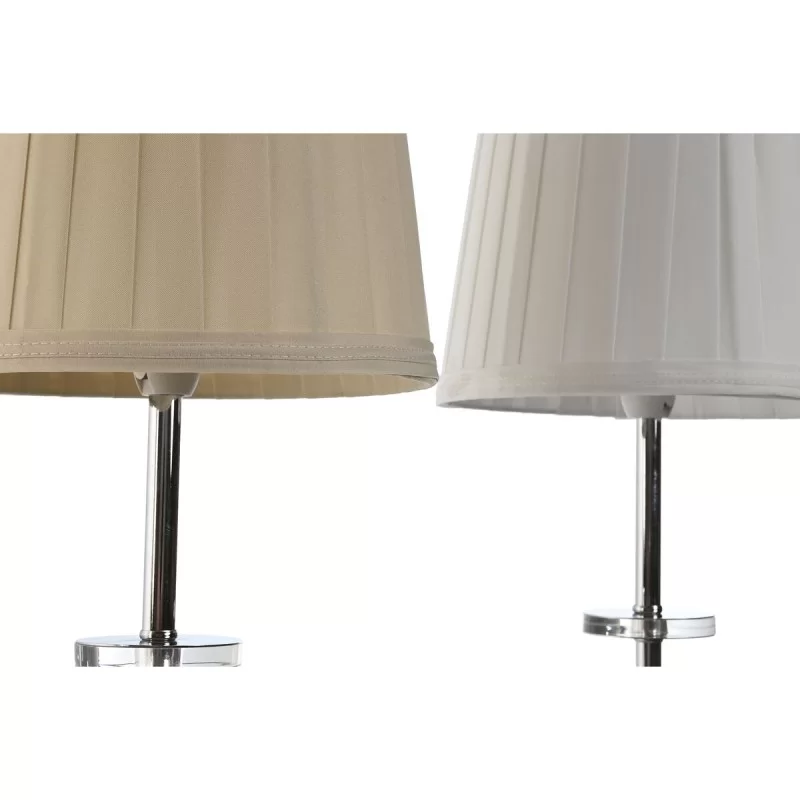 Desk lamp Home ESPRIT White Beige Metallic...