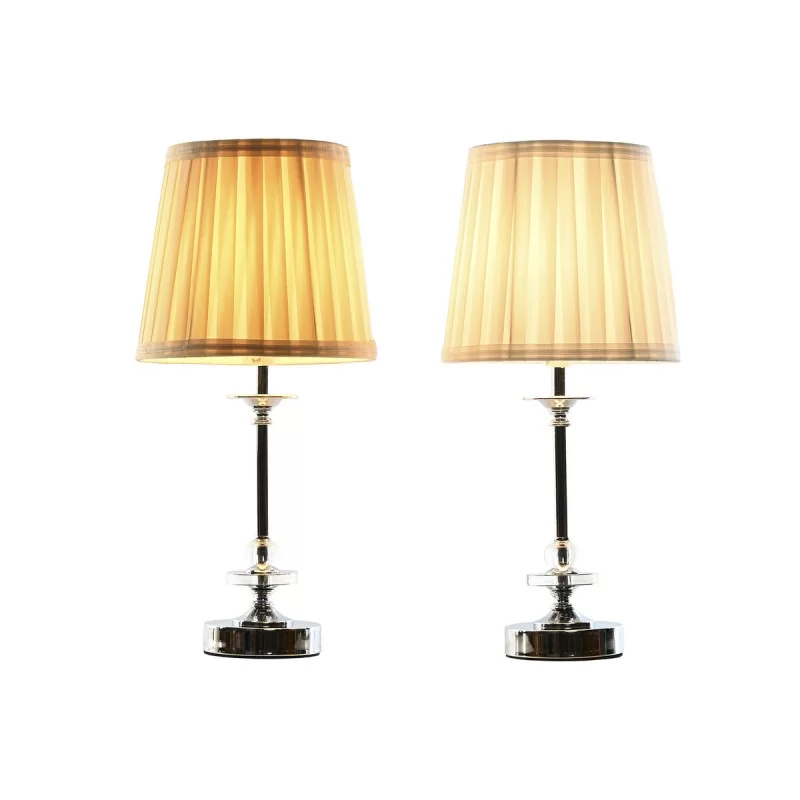 Desk lamp Home ESPRIT White Beige Metal 25 W...
