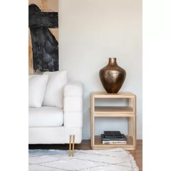 Vase DKD Home Decor Bronze Golden Aluminium Aged finish... 2