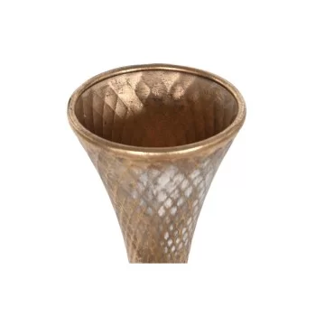 Vase Home ESPRIT Golden Metal 18 x 18 x 97 cm 2
