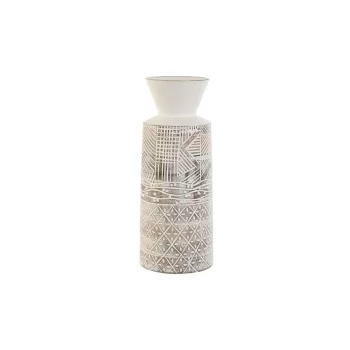 Vase Home ESPRIT White Natural Mango wood Colonial 15 x...
