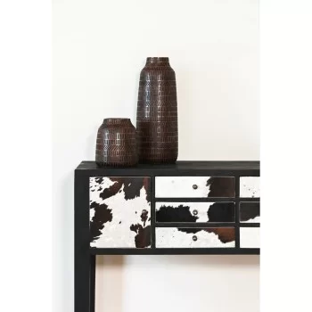 Vase Home ESPRIT Brown Black Resin Colonial 20 x 20 x 48 cm 2