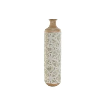 Vase Home ESPRIT Green Beige Natural Metal Tropical 18 x...