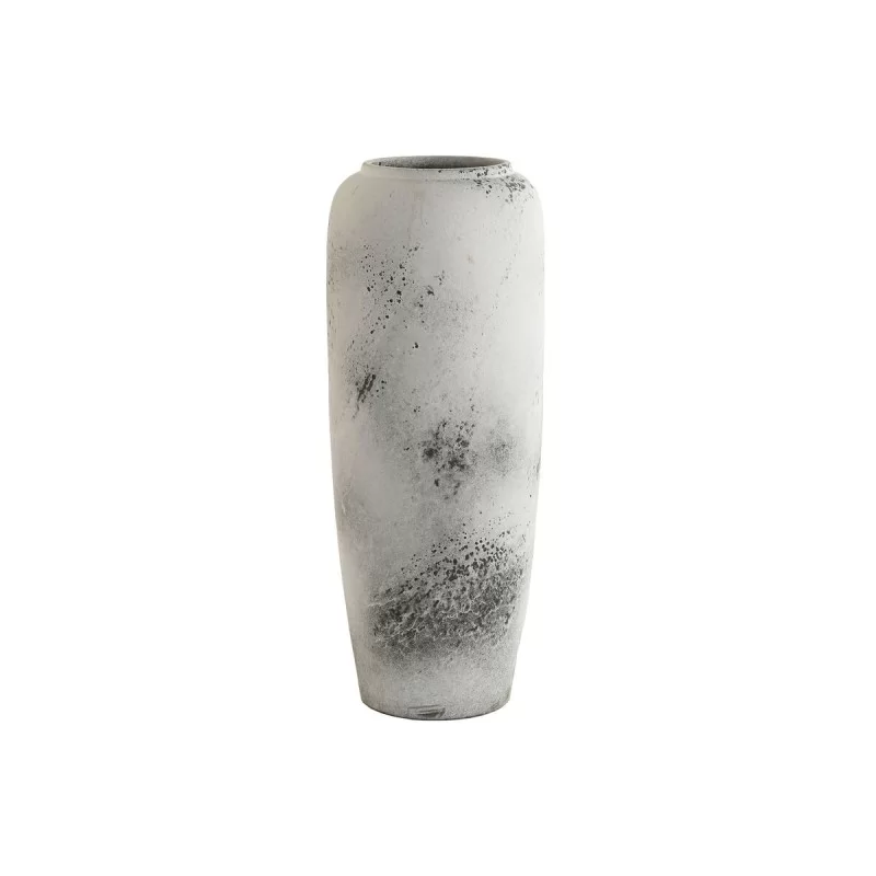 Vase Home ESPRIT White Black Ceramic Aged finish 20 x 20 x 51 cm