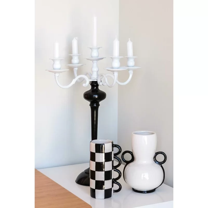 Vase Home ESPRIT Bicoloured Ceramic Modern 16 x...