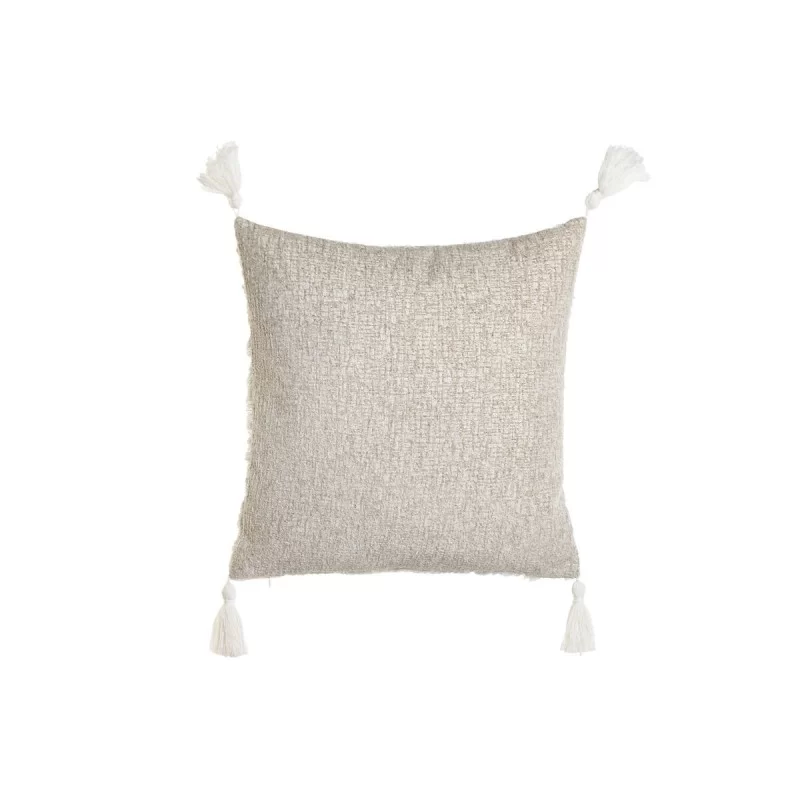 Cushion Home ESPRIT White Grey Tassels Boho 45...