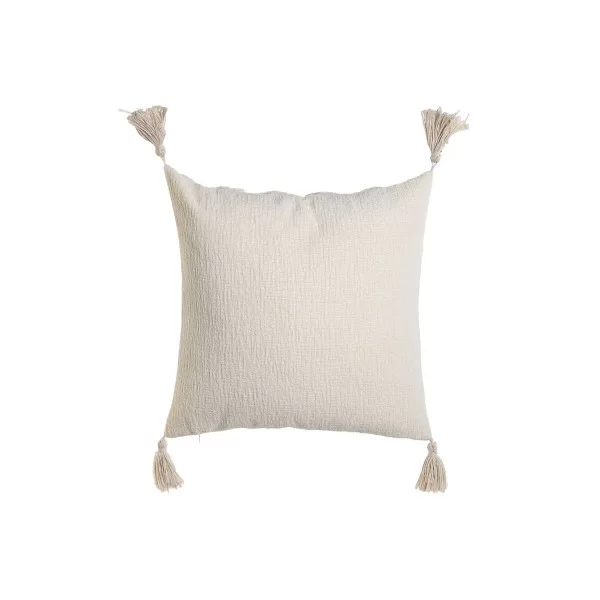 Cushion Home ESPRIT White Tassels Boho 45 x 15 x 45 cm