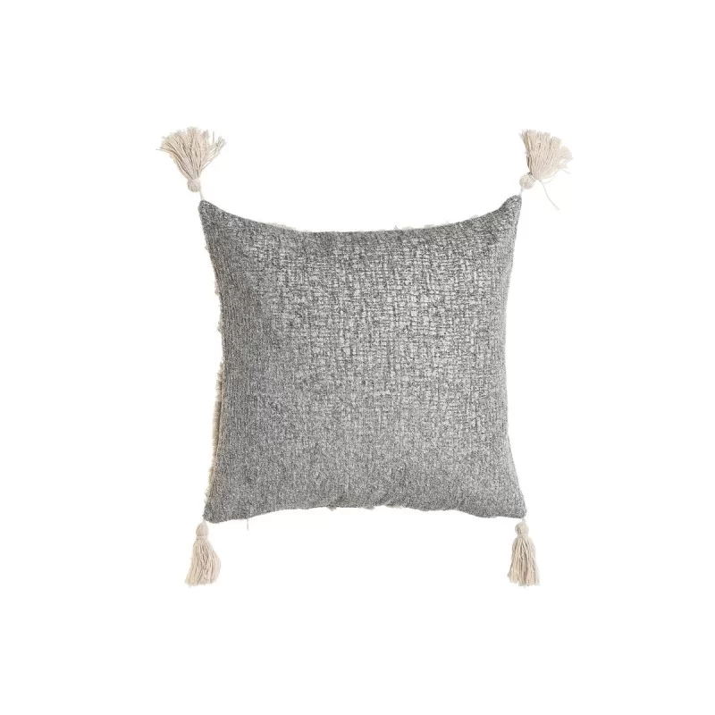 Cushion Home ESPRIT White Grey Tassels Boho 45...