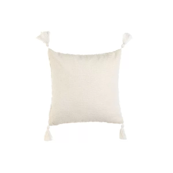 Cushion Home ESPRIT White Tassels Boho 45 x 15 x 45 cm