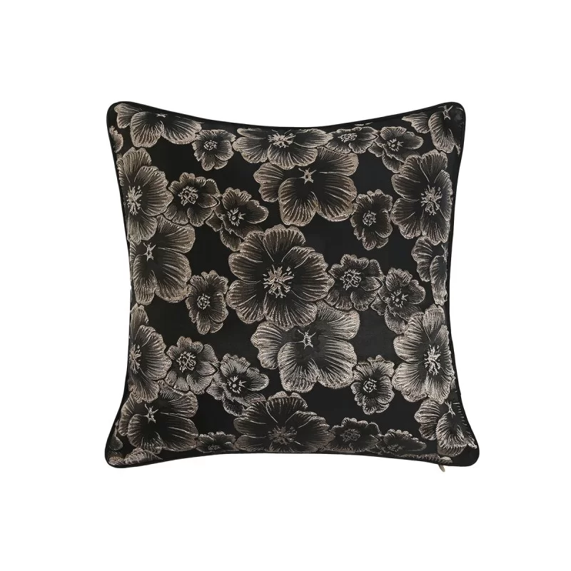 Cushion Home ESPRIT Black Golden 45 x 15 x 45 cm