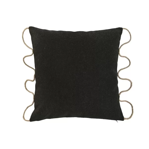 Cushion Home ESPRIT Black 45 x 15 x 45 cm