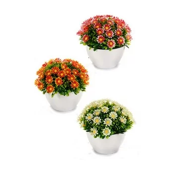 Decorative Plant Marguerite Plastic 14 x 13 x 14 cm (12... 2