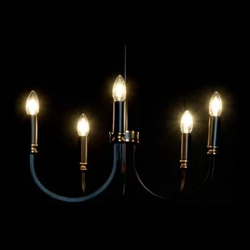 Ceiling Light DKD Home Decor Black Metal 25W 220 V Golden... 2