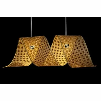 Ceiling Light DKD Home Decor Light brown Wood Bamboo 50 W... 2