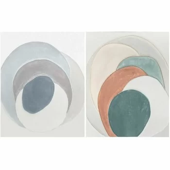 Painting DKD Home Decor Modern Circles 80 x 3,7 x 100 cm...