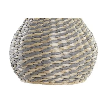 Vase DKD Home Decor Natural Grey 25 x 25 x 41 cm 2