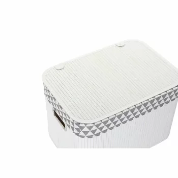 Basket set DKD Home Decor Polyester Cotton MDF Bamboo (51...