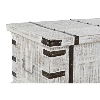 Chest DKD Home Decor Metal White Mango wood (116 x 40 x... 2