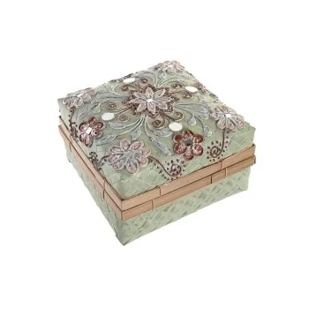 Basket set DKD Home Decor Multicolour Bamboo Boho 29 x 29... 2