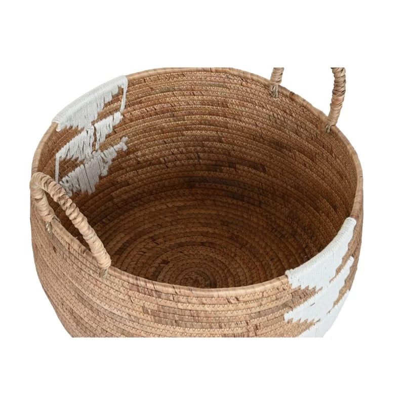 Basket set DKD Home Decor White Natural Rope...