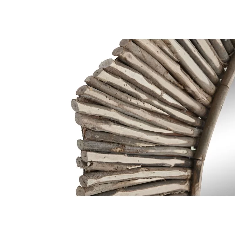 Wall mirror Home ESPRIT Natural Mirror Trunks...