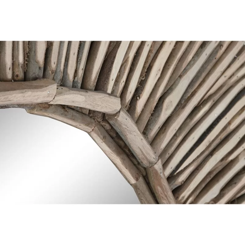 Wall mirror Home ESPRIT Natural Mirror Trunks...