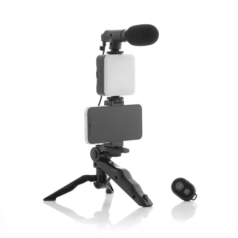 Vlogging Kit with Light, Microphone and Remote...