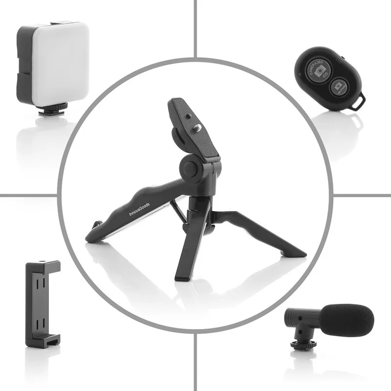 Vlogging Kit with Light, Microphone and Remote...