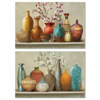 Painting DKD Home Decor Vase Colonial 120 x 3 x 80 cm (2...
