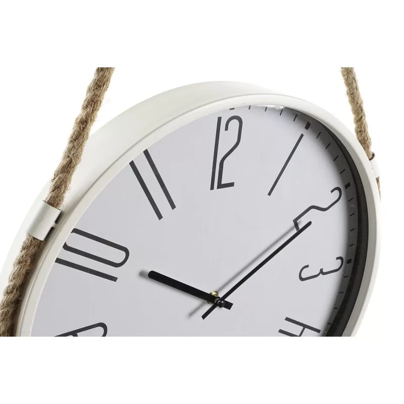 Wall Clock DKD Home Decor 40 x 4,5 x 55 cm Rope...