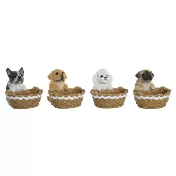Decorative Figure DKD Home Decor Dog Basket 17,5 x 17,5 x...