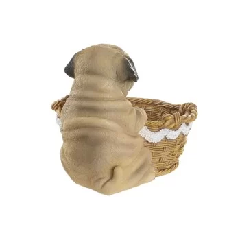 Decorative Figure DKD Home Decor Dog Basket 17,5 x 17,5 x... 2